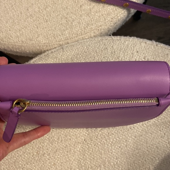 New WANDLER Billy Leather Purple Bag w/dustbag sold out crescent shape - Picture 5 of 8
